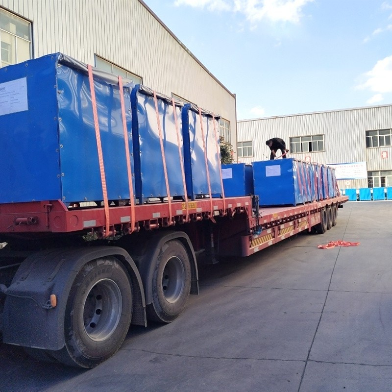 Shipping package of titanium based lead dioxide anode
